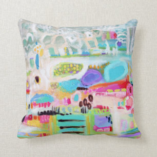 Abstract Clouds Throw Pillow