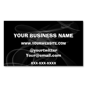 Abstract Clouds Vape Shops Magnetic Business Card