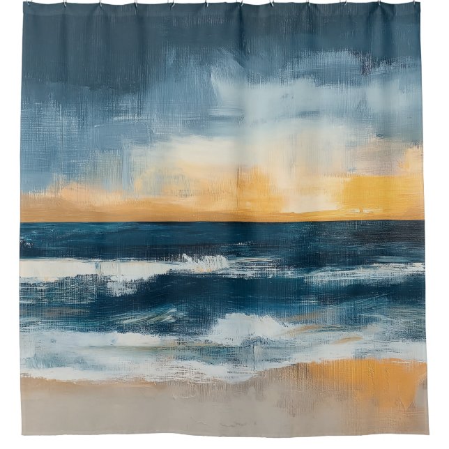 Abstract Coastal Golden Horizon (Front)