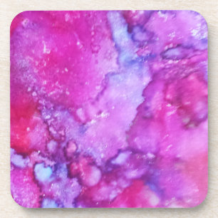 Abstract Coasters - Purple Gemstone