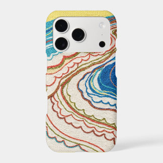 Abstract Cobalt Terracotta Shoreline iPhone Cases