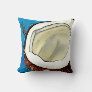 Abstract Coconut Collection Throw Pillow