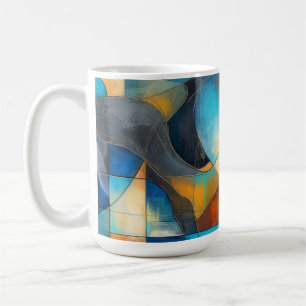Abstract coffee mug
