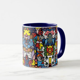 abstract coffee mug