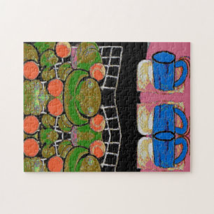 Abstract Coffee Mug, Matisse Style Jigsaw Puzzle