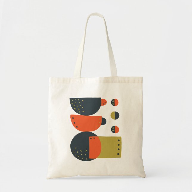 Abstract Coffee Mugs Tote Bag (Front)