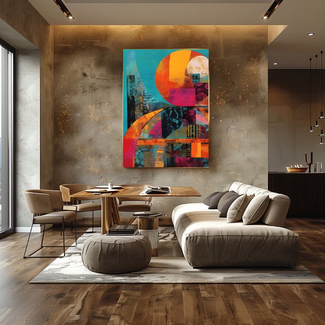 Abstract Collage of Colorful Circles Photo Print (Creator Uploaded)