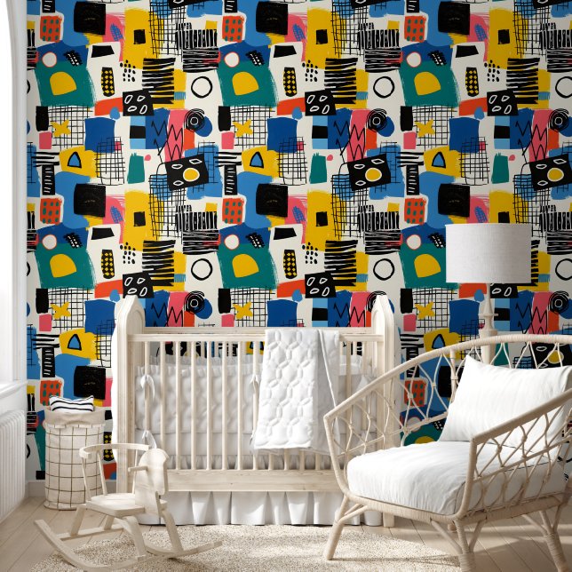 Abstract Collage Wallpaper (Kids)