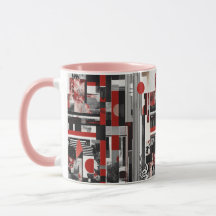 Abstract college design. mug