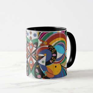 abstract color coffee mug