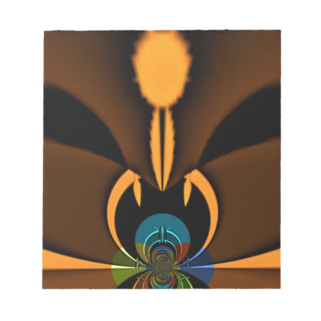 Abstract Color Contrast Art Print Notepad (Front)