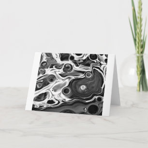 Abstract Color Study 196 / Noir, Card