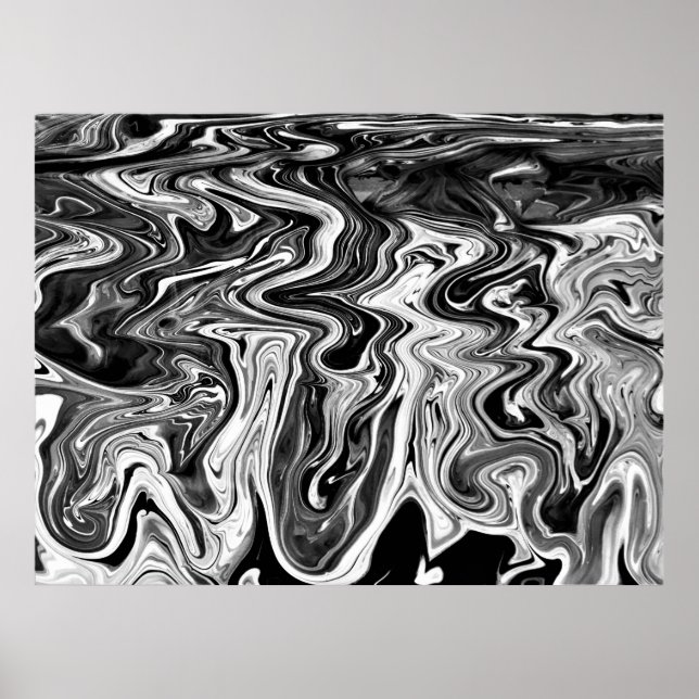 Abstract Color Study 481 / Noir, Poster (Front)