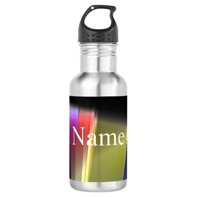 ABSTRACT  COLORED PERSONALIZED 710 ML WATER BOTTLE (Front)