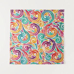 Abstract colorful background. illustrationcarnival tapestry