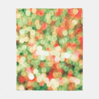 Abstract colorful bokeh background fleece blanket