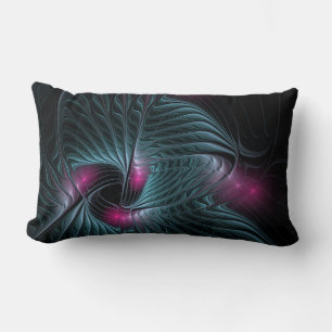 Abstract Colorful Fantasy Fractal Lumbar Pillow