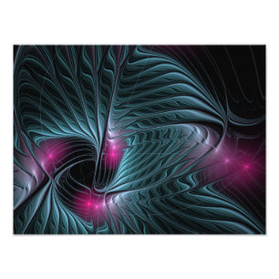 Abstract Colorful Fantasy Fractal Poster