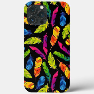 Abstract colorful feather explosion iPhone 13 pro max case