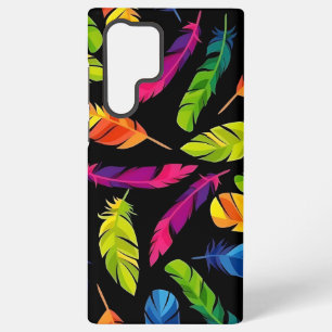 Abstract colorful feather explosion samsung galaxy case