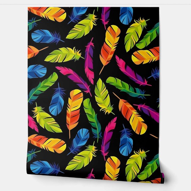 Abstract colorful feather explosion wallpaper (Unrolling)