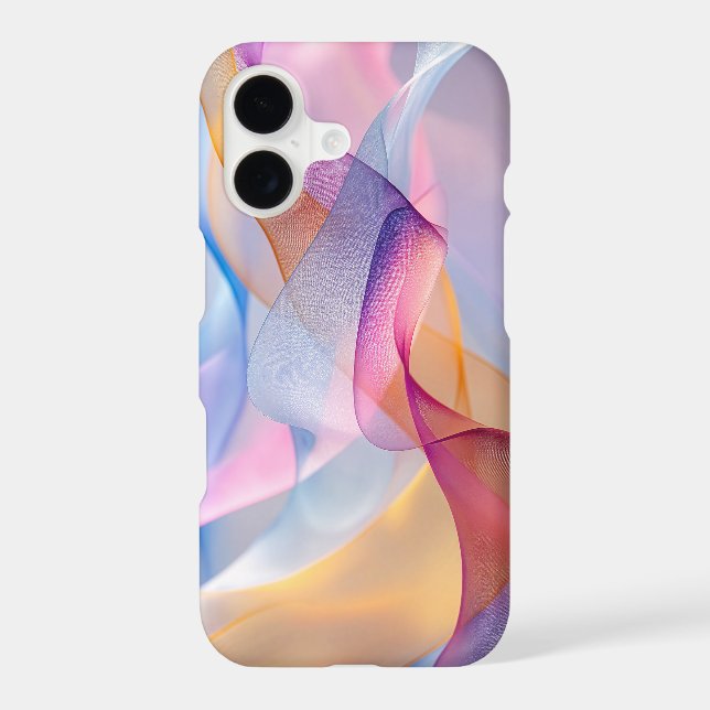 Abstract Colorful Flowing Ribbons (Back)