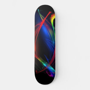 Abstract Colorful Lights Skateboard