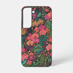 Abstract Colorful Orchid Butterfly Samsung Cases