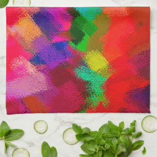 Abstract Colorful Painting #3 Kitchen Towel