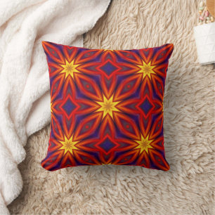 Abstract Colorful Pattern Throw Pillow