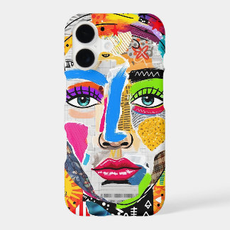 Abstract Colorful Pop Art Portrait