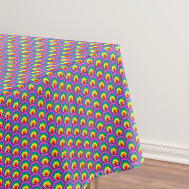 Abstract colorful shapes tablecloth (In Situ)
