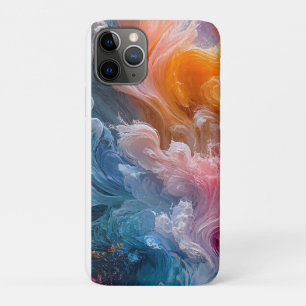 Abstract colorful swirls iPhone 11 pro case