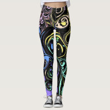 Abstract colorful swirls