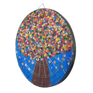 Abstract Colorful Tree  Dartboard