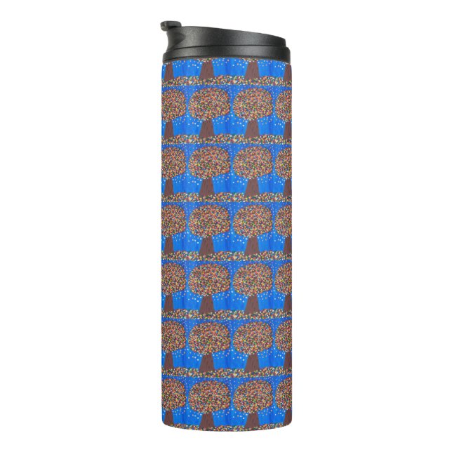 Abstract Colorful Tree  Thermal Tumbler (Rotated Right)