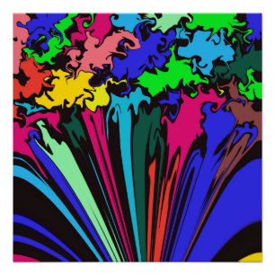 Abstract Colorful Twirl / Pinched / Poster