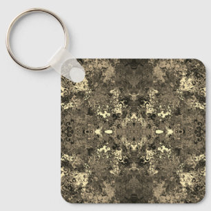 Abstract Colorful Twirlers / Mirror / Sepia /  Keychain