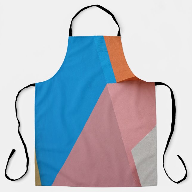 ABSTRACT COLORFUL URBAN WALL APRON (Front)