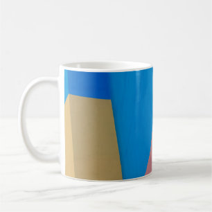 ABSTRACT COLORFUL URBAN WALL COFFEE MUG