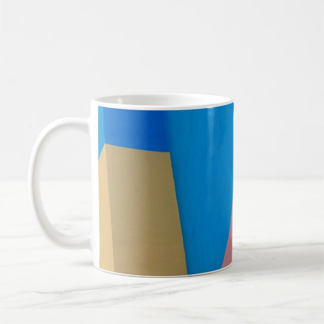 ABSTRACT COLORFUL URBAN WALL COFFEE MUG (Left)