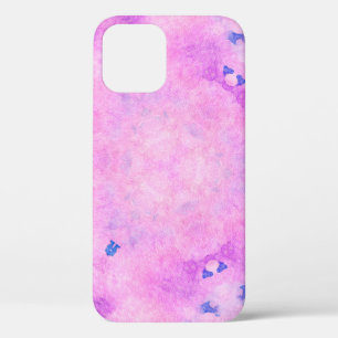 Abstract colorful watercolor. Digital art painting iPhone 12 Case