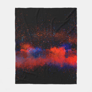 Abstract Colorful watercolor painting background,  Fleece Blanket