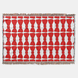 Abstract Colors and Bow Ties Throw Blanket