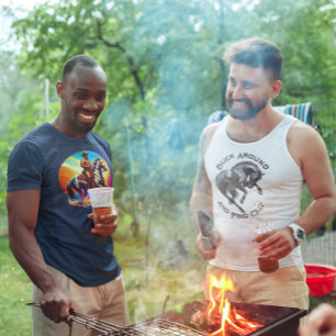 Abstract Colors Cowboy and Horse T-Shirt