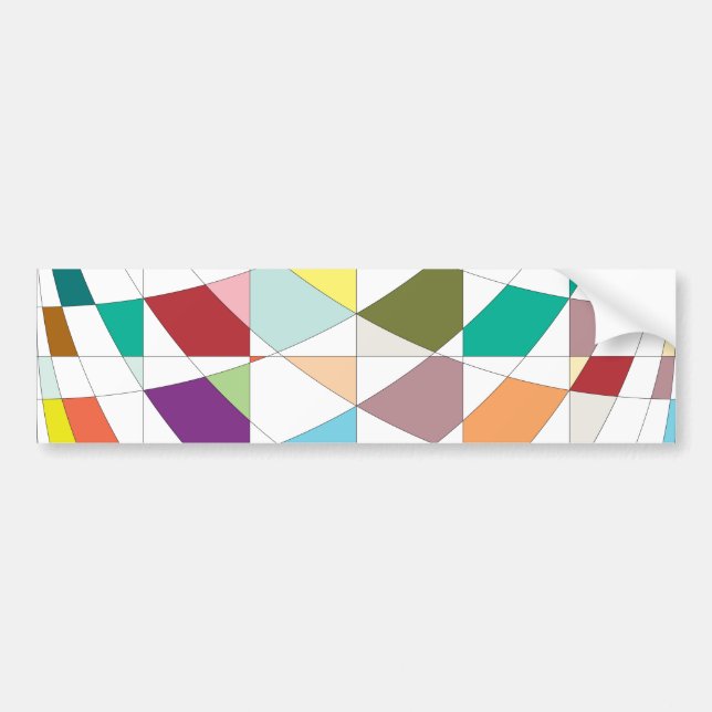 Abstract Colors Tapestry Bumper Sticker (Front)