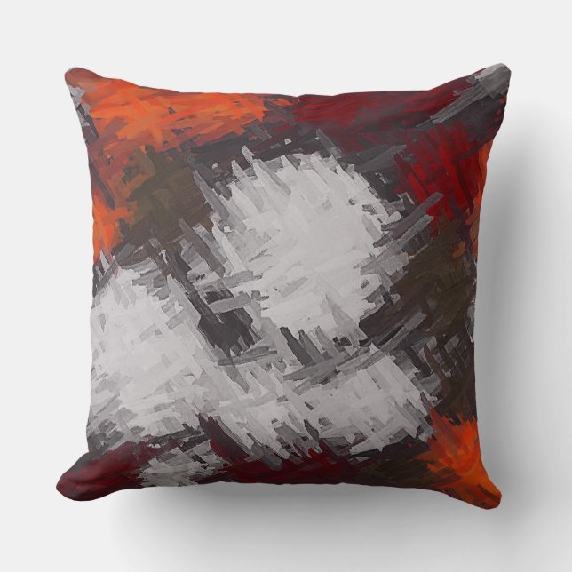Abstract Colour Art #21 Throw Pillow (Front)