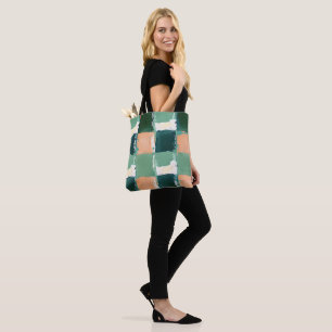 Abstract Colour Block Tote  Bag