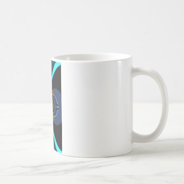 Abstract Colour Burst Art Print Coffee Mug (Right)