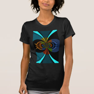 Abstract Colour Burst Art Print T-Shirt
